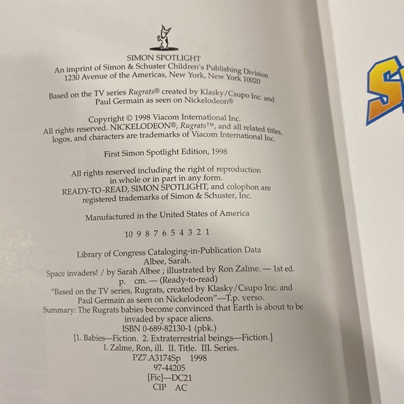 Rugrats: Space Invaders! by Sarah Albee - Ready-to-Read Children’s Book - Picture 3 of 4